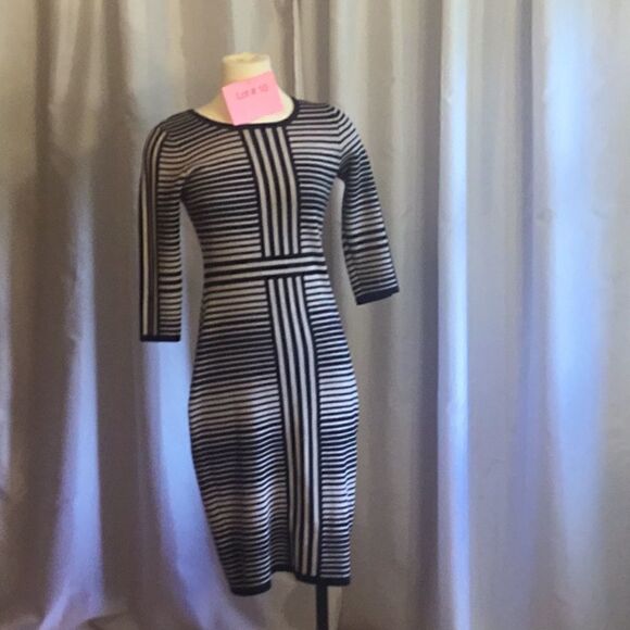 Fall to winter weight sweater dress with 3/4 length sleeves in small ROZ & ALI - Picture 1 of 12